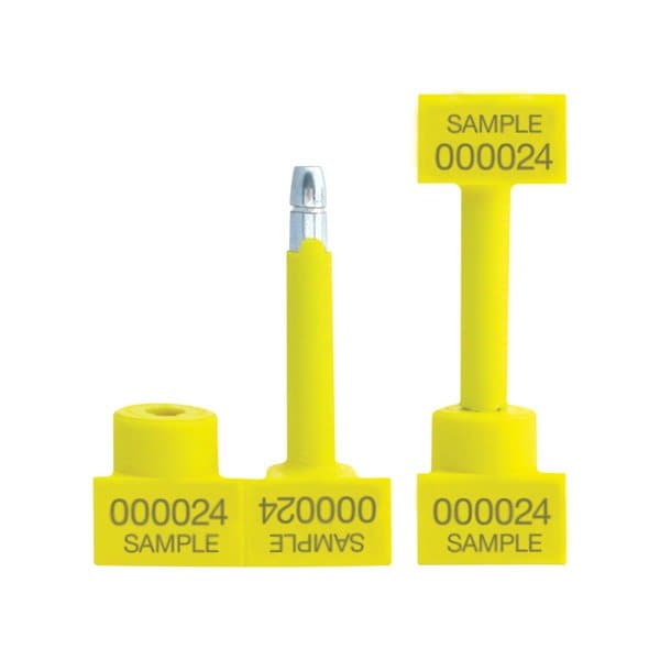 Bsc Preferred 1-1/4'' Yellow Bolt Seals, 50PK BUY03998830 - main